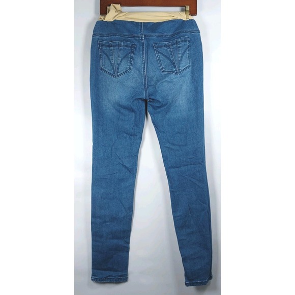 INDIGO BLUE Maturnity Skinny Jean Size Medium Blue Secret Fit Belly - Picture 3 of 6